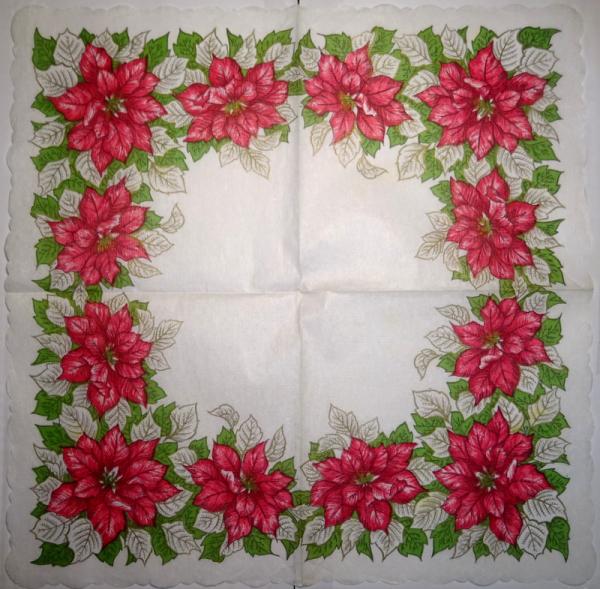 095 Christmas Flowers - 3-ply (95)
